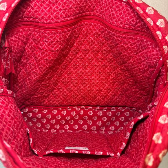 Vera Bradley Nantucket Red Cotton Quilted Computer Laptop Bag Case - Picture 8 of 11